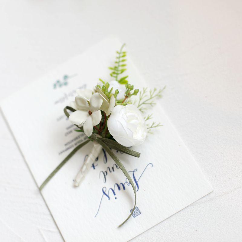 Lila Bräutigam Boutonniere Hochzeit Corsage Pins Brosche Blumen Künstliche Rosen Trauzeuge Knopfloch Blume Ehe Zubehör D