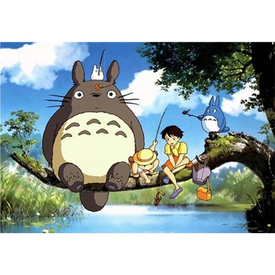 Volle 5D Diy Diamant Malerei Mein Nachbar Totoro Diamant Stickerei Kreuz Stich Kits Home Decor Handgemachtes Geschenk 20x30cm