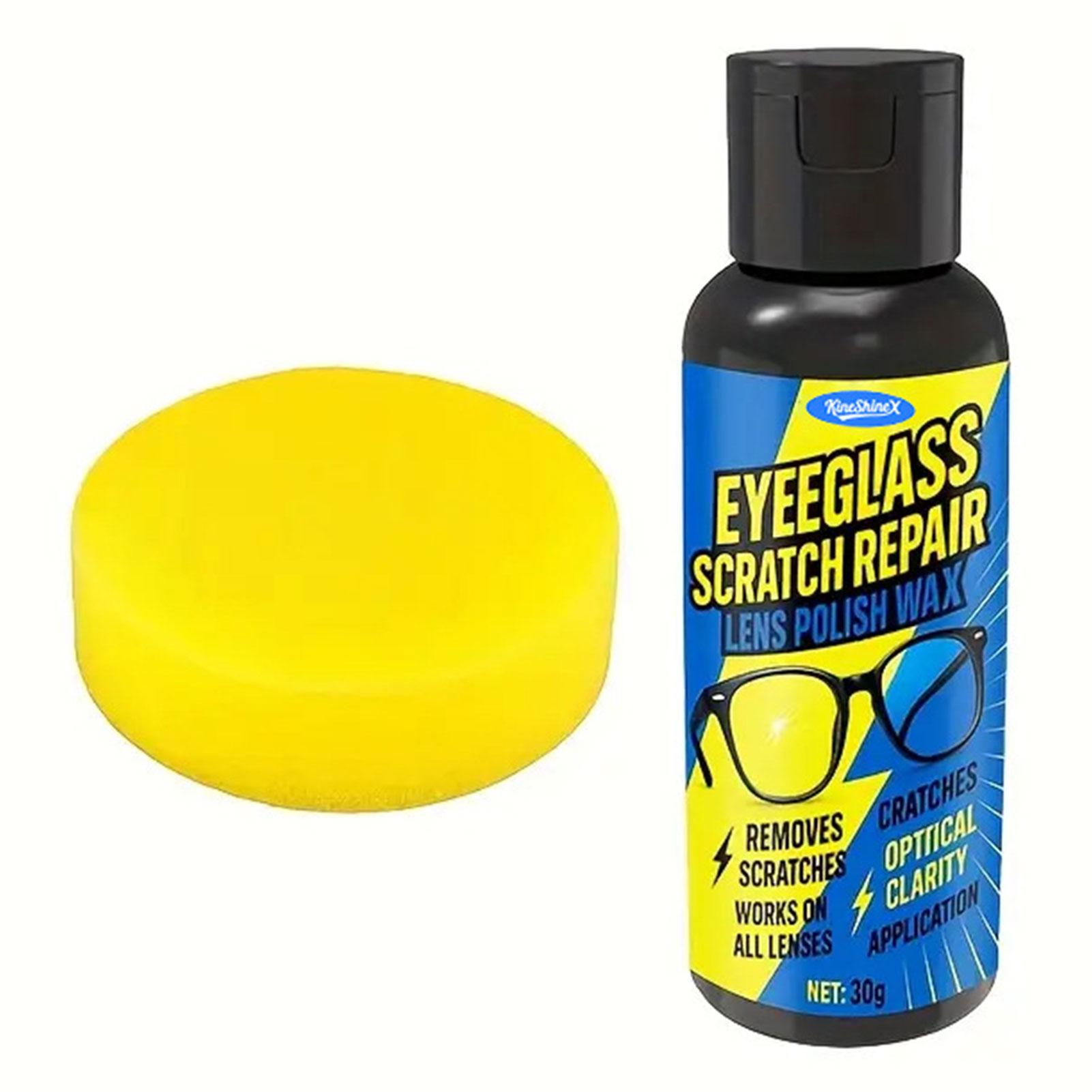 30g Brillen Kratzerentferner Brillen Kratzer Reparaturmittel Brillenlinsen Reiniger Gel für Autoglas Uhren Brillengläser Bildschirme