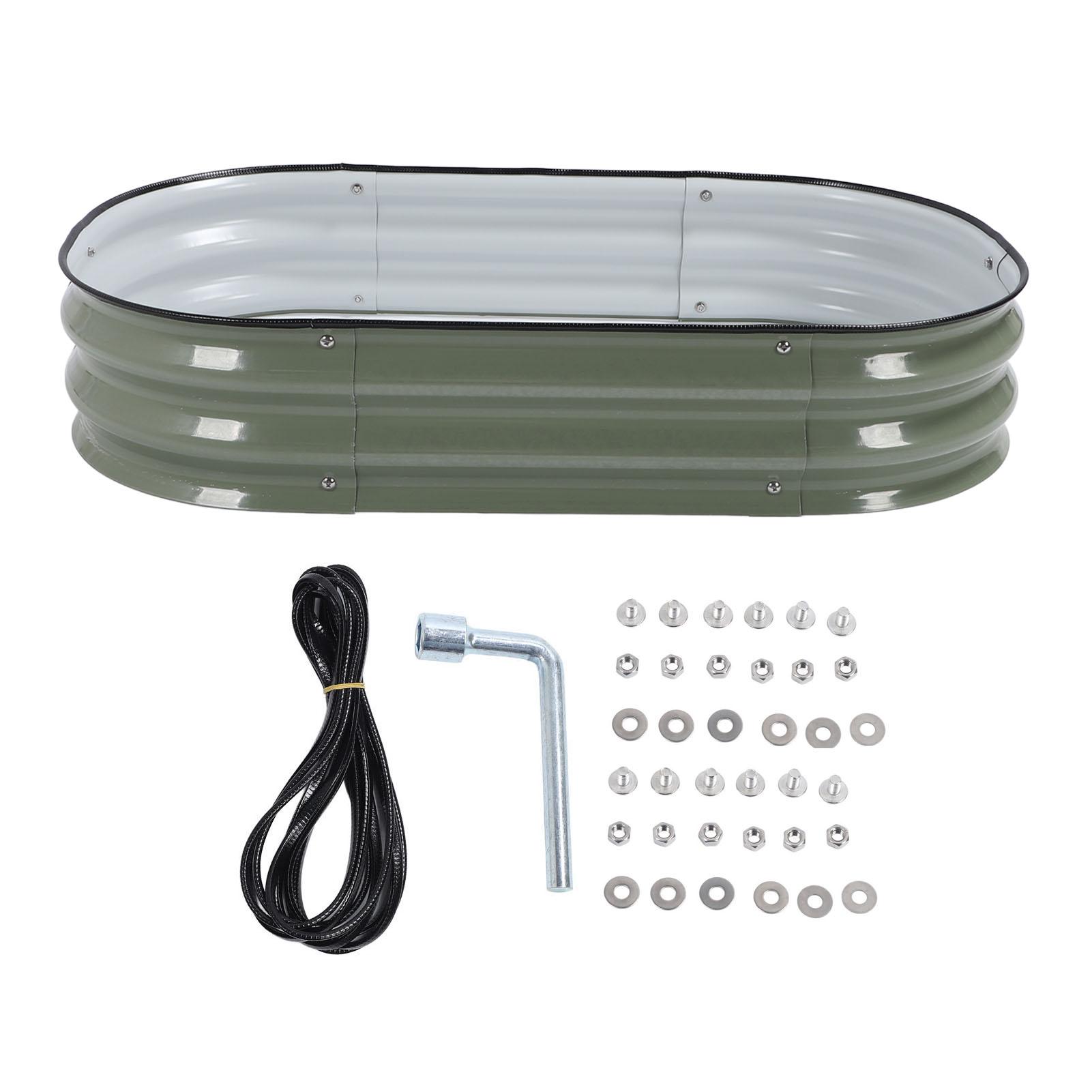 Hochbeet-Set für Gemüse und Blumen, Hochbeet, Hochbeet, Gartenkästen, Outdoor, einfach selbst zu bauen hellgrüne