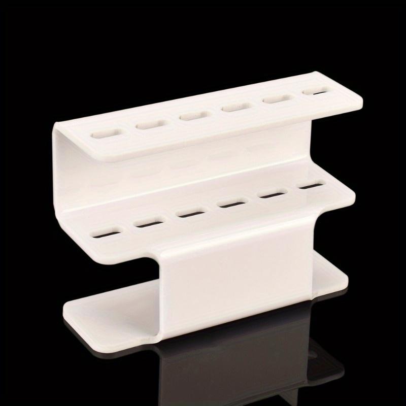 Acryl Wimpern Pinzette Lagerung Halter Ständer 6 Löcher Pinzette Ständer Regal Halter Wimpern Verlängerung Make-Up-Tool weiß