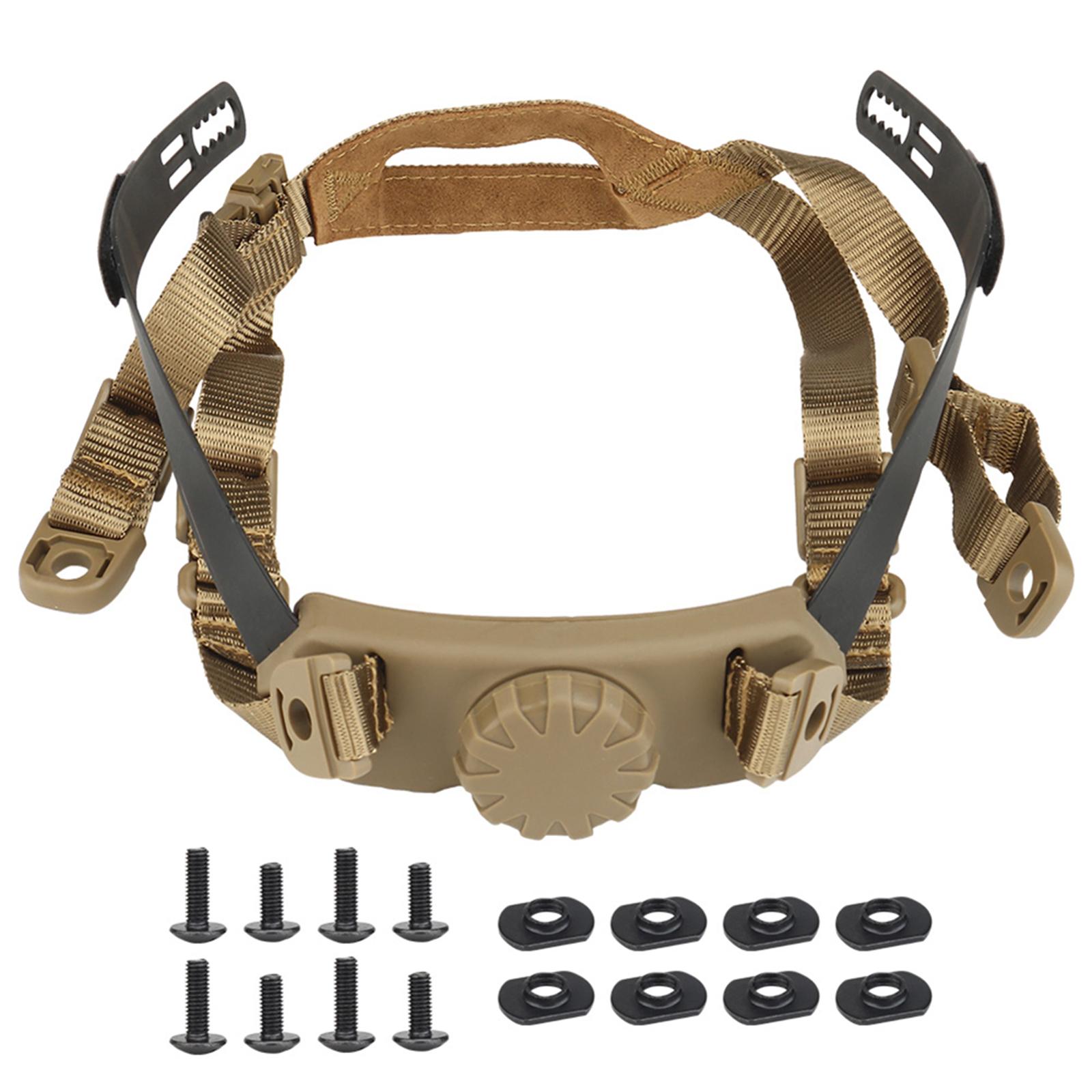 Helm-Innensystem mit Drehrad, Kinnriemen-kompatibel für FAST-Helme HL-31/HL-32, Verstellbarer Kopf, Schlossriemen, Schnelle SF CS Zubehör mud color #1