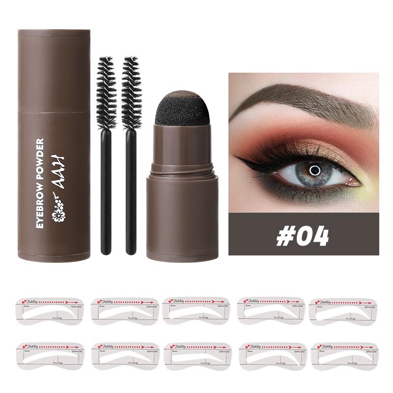 Augenbrauen-Stempel-Set, perfektes Augenbrauen-Stempel-Schablonen-Set, Augenbrauen-Schablonen-Stempel-Set, wasserfest, langanhaltend, Augenbrauen-Verstärker, Augenbrauen-Form-Stempel 04#