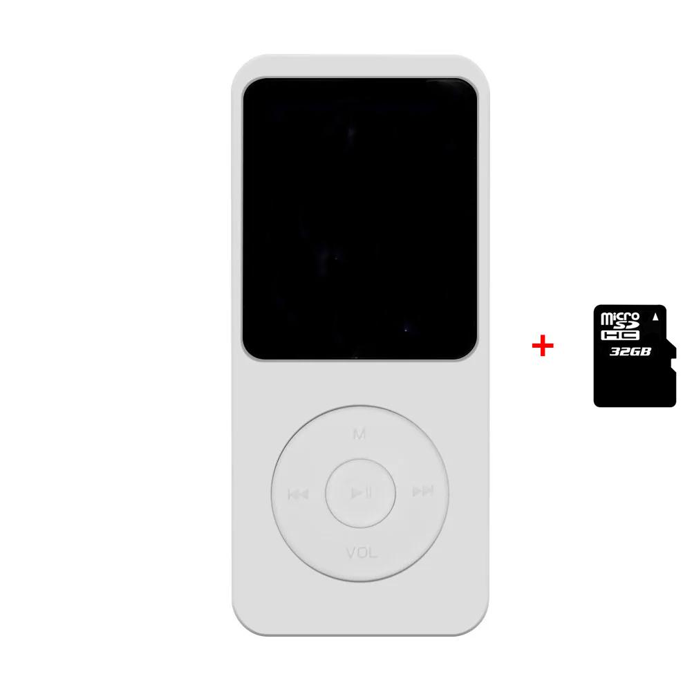 Mini Bluetooth 5.4 MP3-Player mit eingebautem Lautsprecher HiFi-Musiklautsprecher Tragbarer Walkman mit Radio FM-Aufnahme Ebook