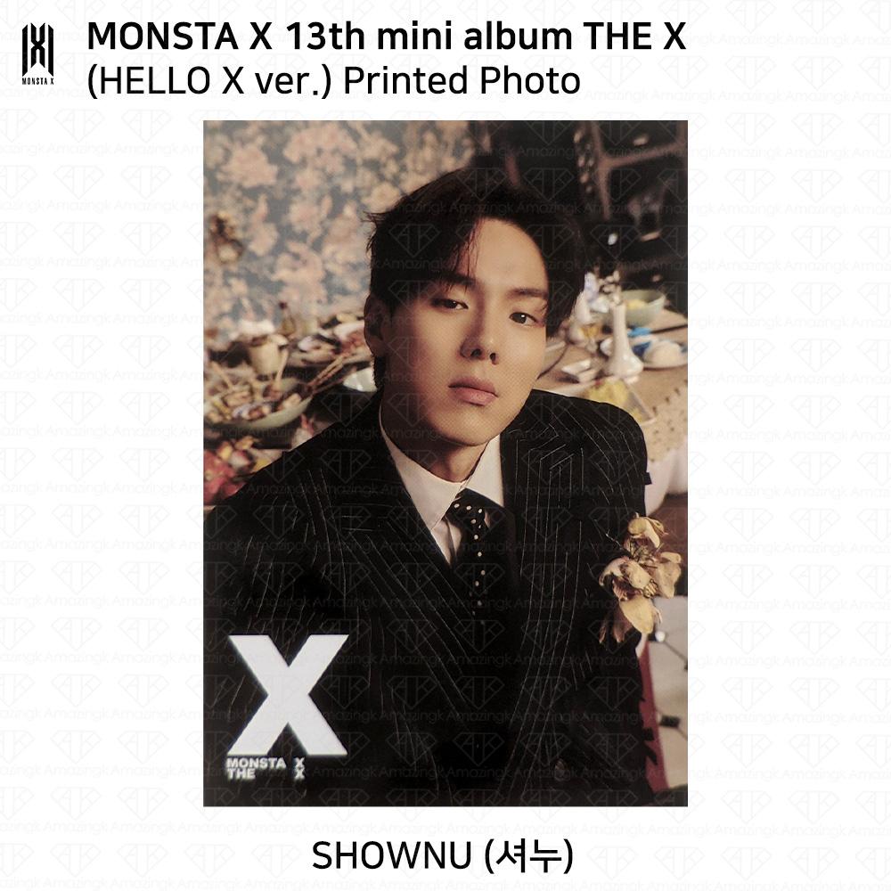MONSTA X Das 13. Mini-Album THE X Fotobuch-Version Hello X-Version Offizielle Fotokarte Shownu Photo (Hello X)