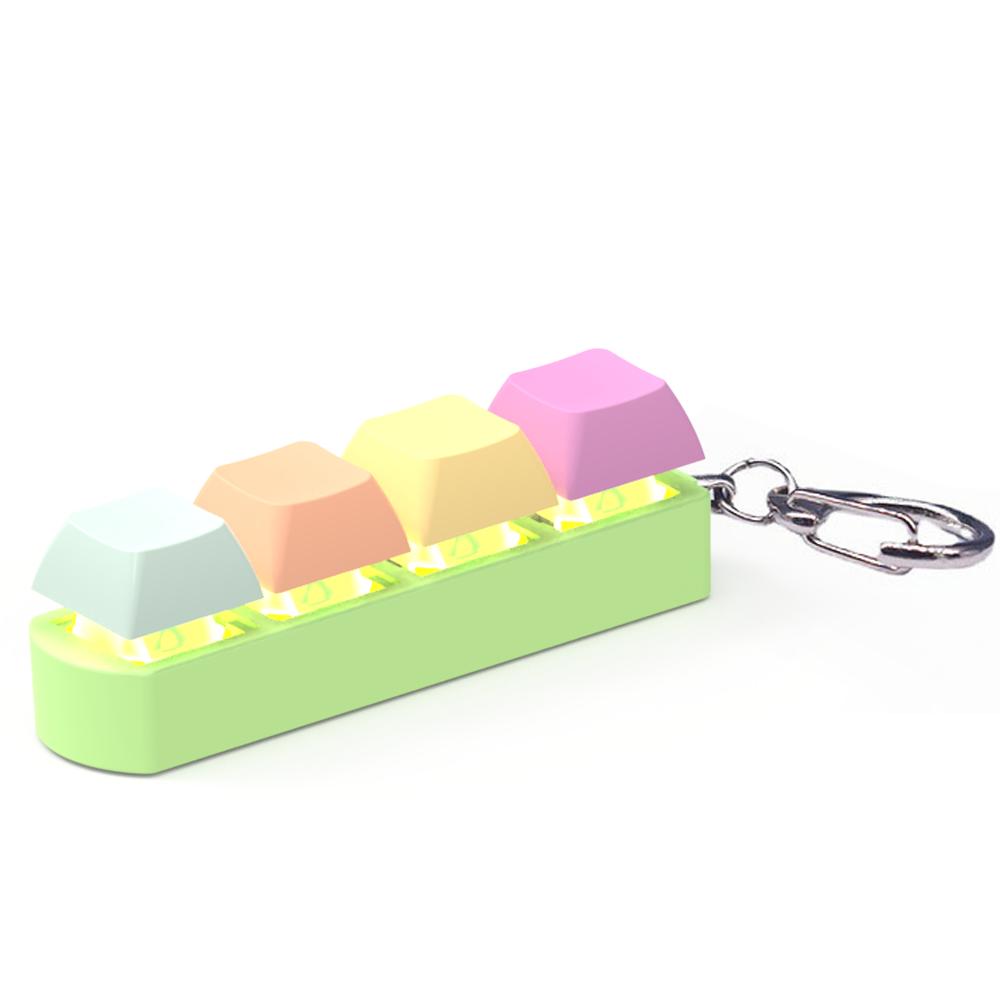 4 Tasten Tastatur Tastenkappen Fidget Spielzeug DIY Finger Tastenkappen Party Stressabbau Tastenkappen Fingerknopf Fidget Dekompressionsspielzeug