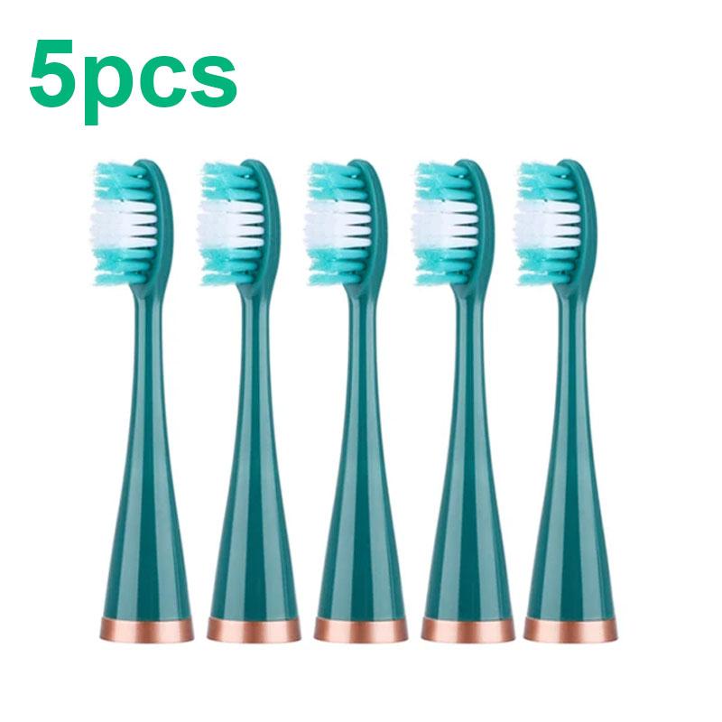 5 Teile/paket Zahnbürstenköpfe Für Elektrische Zahnbürste Zahnbürste 5pcs grün