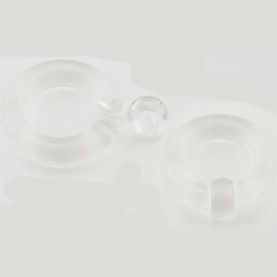 1 Paar Acryl BCR Großer Großer Größe Riesiger Klemmkugelring Ohr Tunnel Plug Expander Gauge Männlicher Nasenring Piercing Körperschmuck 10mm(00g) reinfarbig