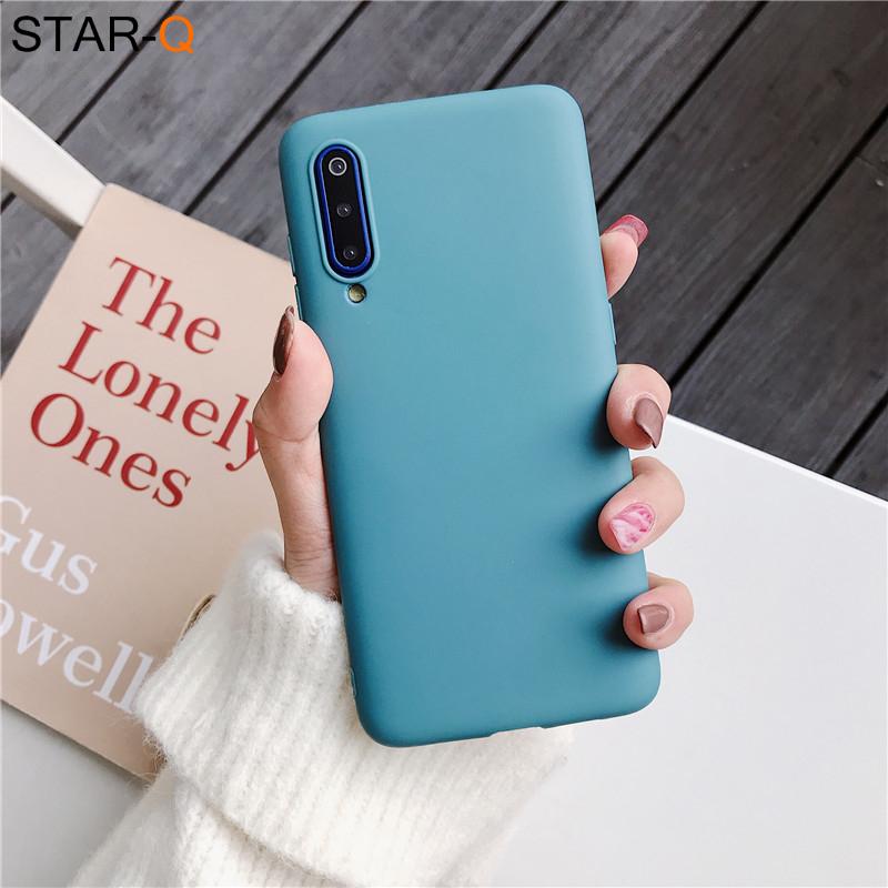 Candy Color Silikon Handyhülle für Samsung Galaxy A50 A70 A30 A40 A20 A10 Galaxi A51 A71 A20e M30s A7 2018 Matte Soft Tpu Hüllen a50 (a30s a50s) see-blaue