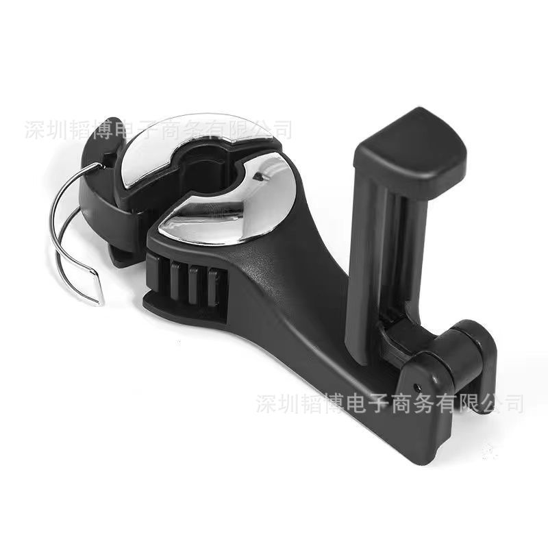 Autositz Rückenlehne Stuhlhaken Handyhalterung Multifunktionsauto mit festem Verriegelungshaken versteckt silber