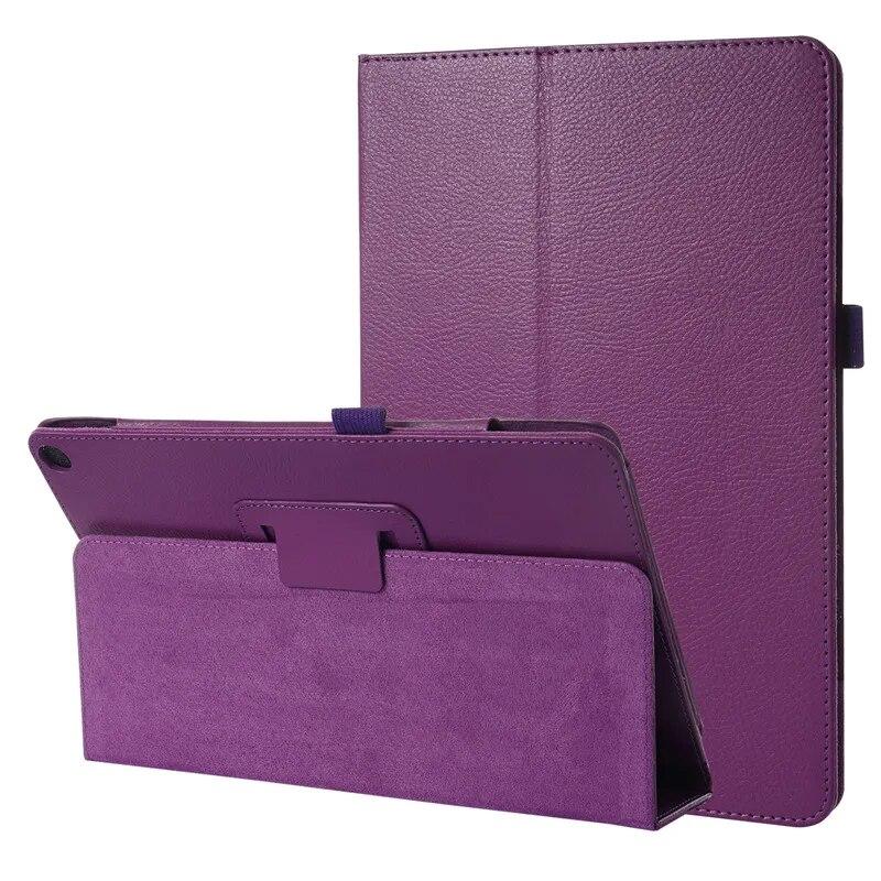 Für Fire HD 10 Hülle 2021 11. Generation 10,1 Zoll Tablet Coque Flip PU Stand Shell Fire HD10 HD 10 Plus Cover 2021 Fire HD 10 2021 10.1 violett