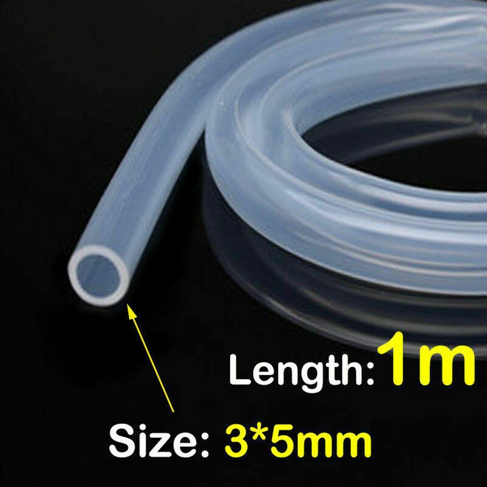 1M Sicher Flexible Lebensmittel Grade Transluzenten Silikon Rohr Schlauch Rohr Weichen Gummi 3X5mm