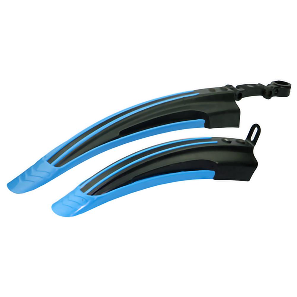 2 Stück Einstellbares Mountainbike Schmutzfänger Flügel Set Radsport Fahrrad Schutzbleche für Vorderes Hinteres Rad Universelles Fahrrad Zubehör hellblaue