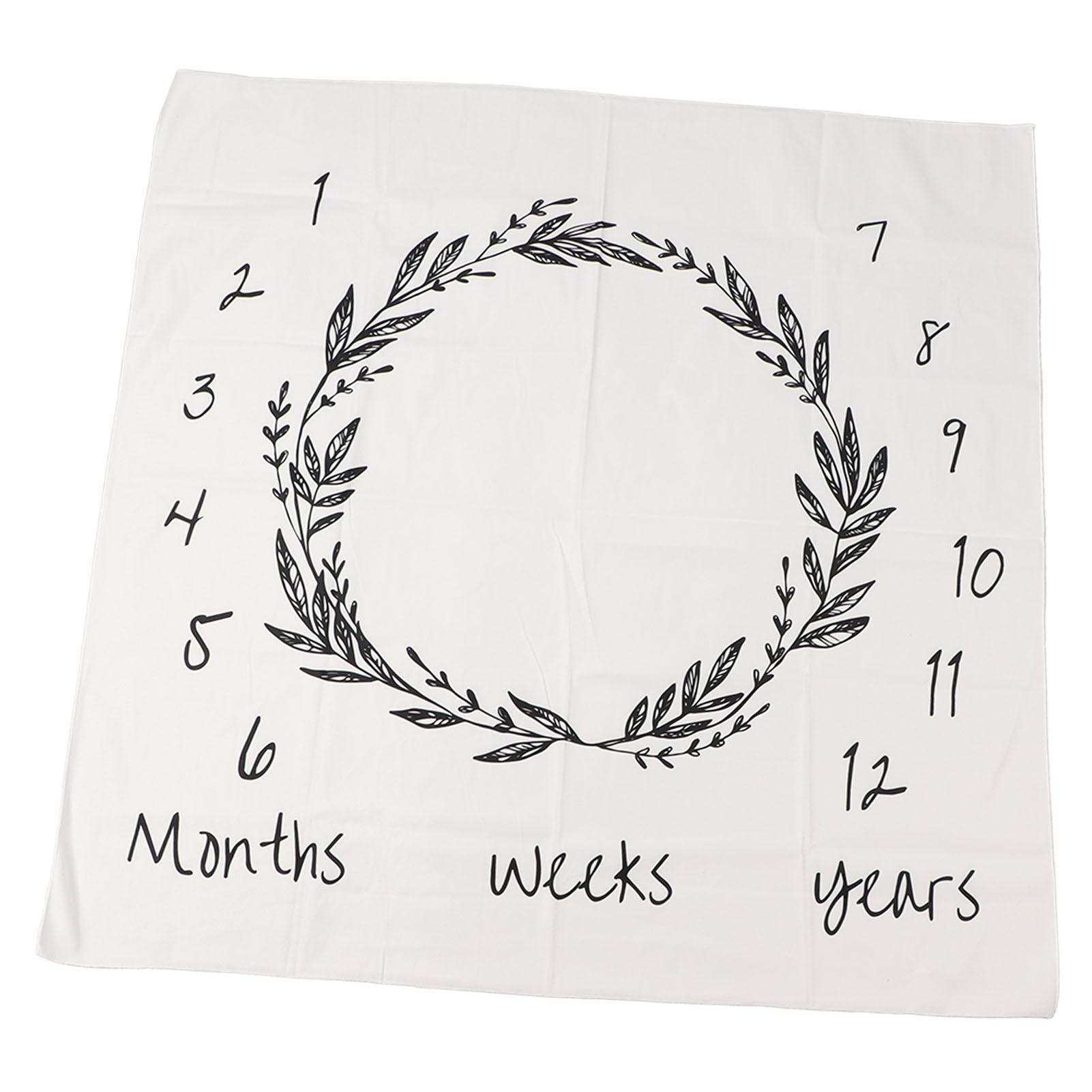 Baby Monatsmeilenstein Decke Langlebige Farbe Weich Exquisit Baby Foto Requisite Decke für Baby