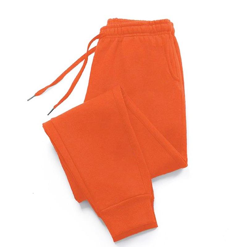 Jogginghose Casual Lange Hose Joggers Hose Lose Hose Sport Fitness Hose S orange