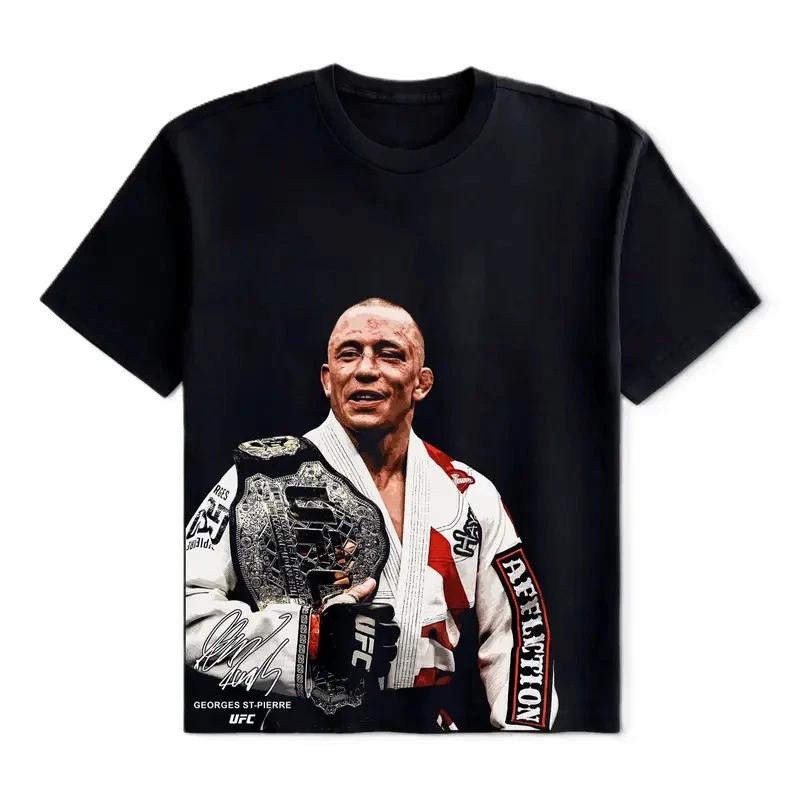 Georges St-Pierre UFC MMA T-Shirt, UFC Champions Sport, Grafik-T-Shirt L black