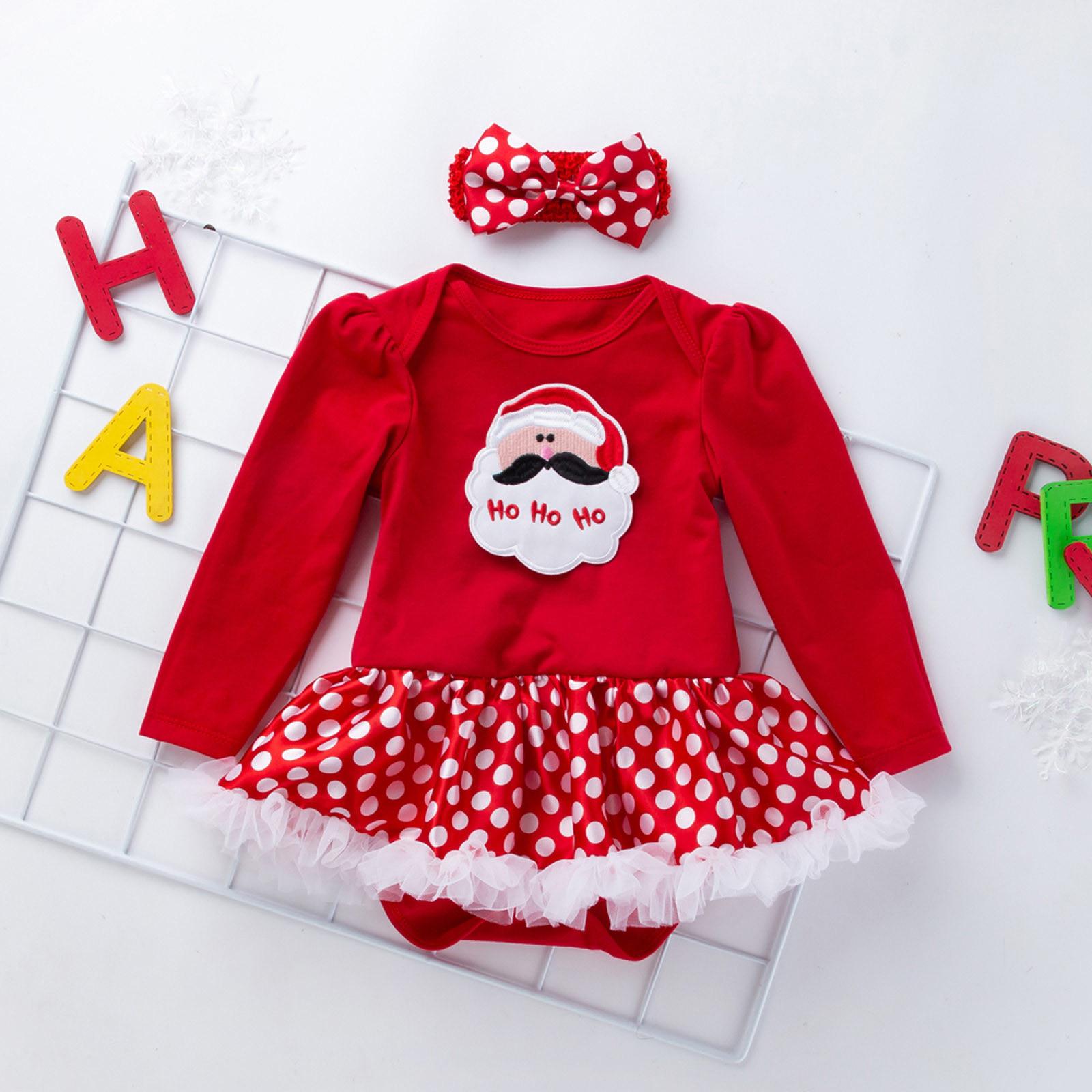 Weihnachten Baby Kleidung Langarm Strampler Kleid Baby Overall Strampler Baby Anzug 80 weiß
