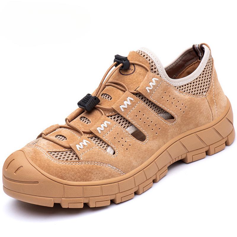 Bruchsichere und durchstichfeste Arbeitsschuhe für Herren, Gummisohle Stahlkappe Kevlar-Zwischensohle Arbeitsschuhe 46