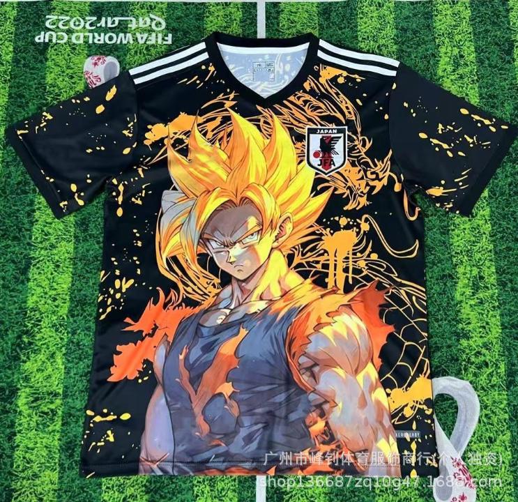 2026 Weltmeisterschaft Animations-Fußballtrikot, Trikot im japanischen Cartoon-Thema, atmungsaktives Sport-Trainings-Trikot L