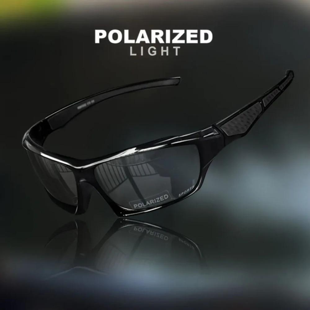 HD Objektiv Polarisierte Radfahren Sonnenbrille UV400 Outdoor Sport Goggle UV Beständig Radfahren Glas schwarz