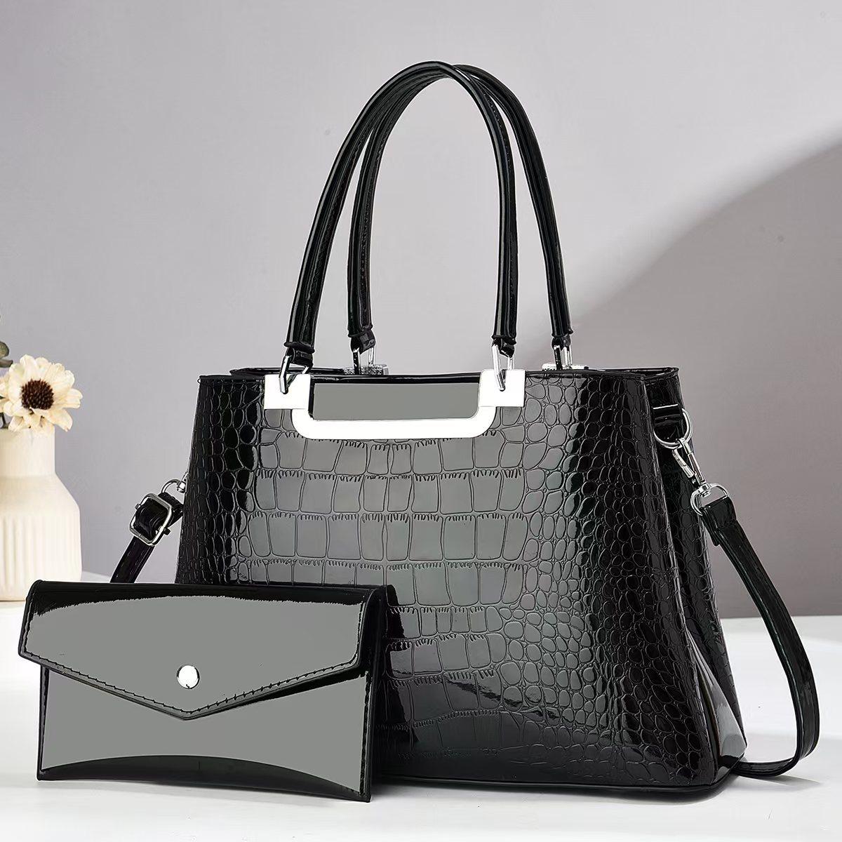 Mutter-Kind-Taschen Mehrlagige, hochwertige Single-Shoulder-Taschen Vielseitige und trendige Crossbody-Taschen Leichter Luxus . gray