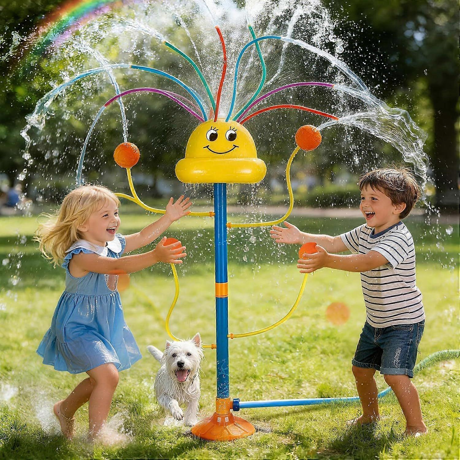 Kinder Clown Sprinkler Spielzeug, Outdoor Rotierendes Wasserspielzeug 1set