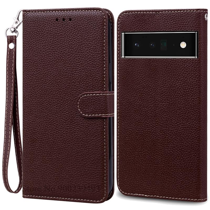 Pixel 6/6Pro/6A Hülle Für Google Pixel 6 Pro Hülle Flip Leder Brieftasche Cover Für Google Pixel 6A Hülle Schützende Buchhülle Capa For Pixel 6 Pro