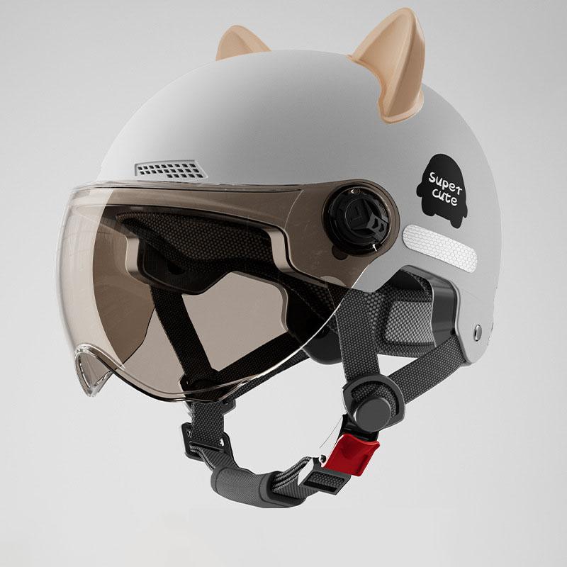 Mode Fahrrad Sicherheit Helm Leichte Männer der Frauen Erwachsene Elektrische Fahrrad Motorrad Brille Elektrische grau