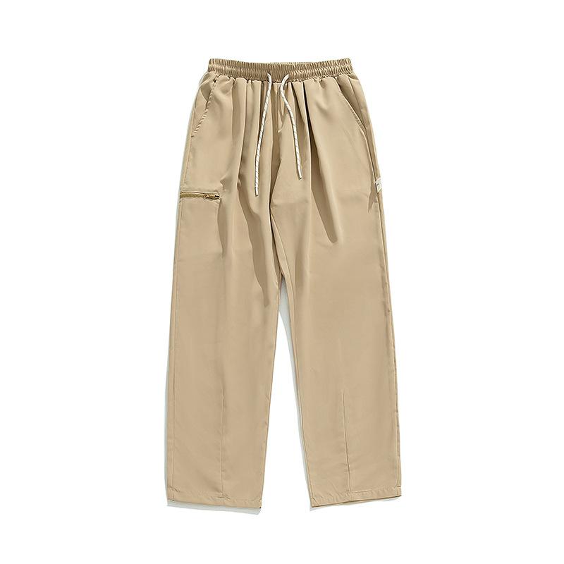 Männer Übergroße Y2K Kleidung Navy Cargo Baggy Breite Bein Hosen Hosen Kordelzug Streetwear Jogginghose Taktische Hosen Für Männer Hip Hop M khaki