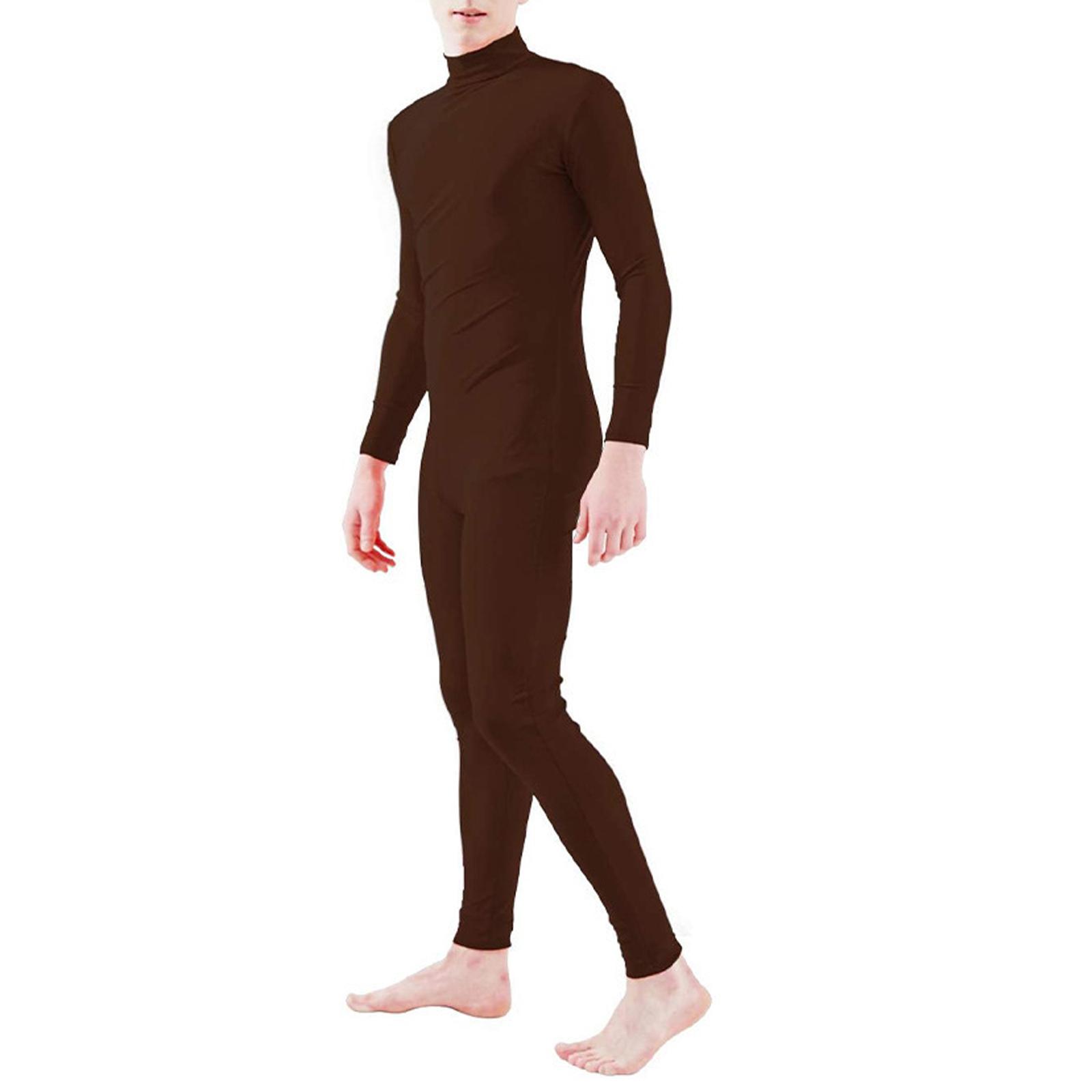 Anzug Cosplay Turnanzug Ganzkörperanzüge Greenscreen-Anzug Kostüme 150 braun