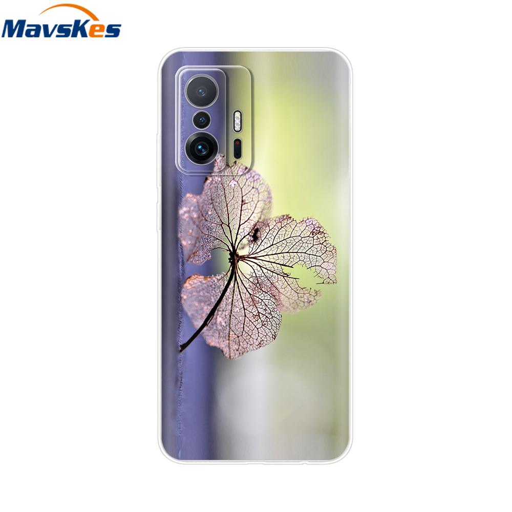 Für Xiaomi 11T Pro Hülle Für Xiaomi 11T Hülle Transparentes Silikon Niedliche Rückseite Hüllen Weiche Stoßstange für xiaomi 11t 5g t11 Capa For Xiaomi 11T