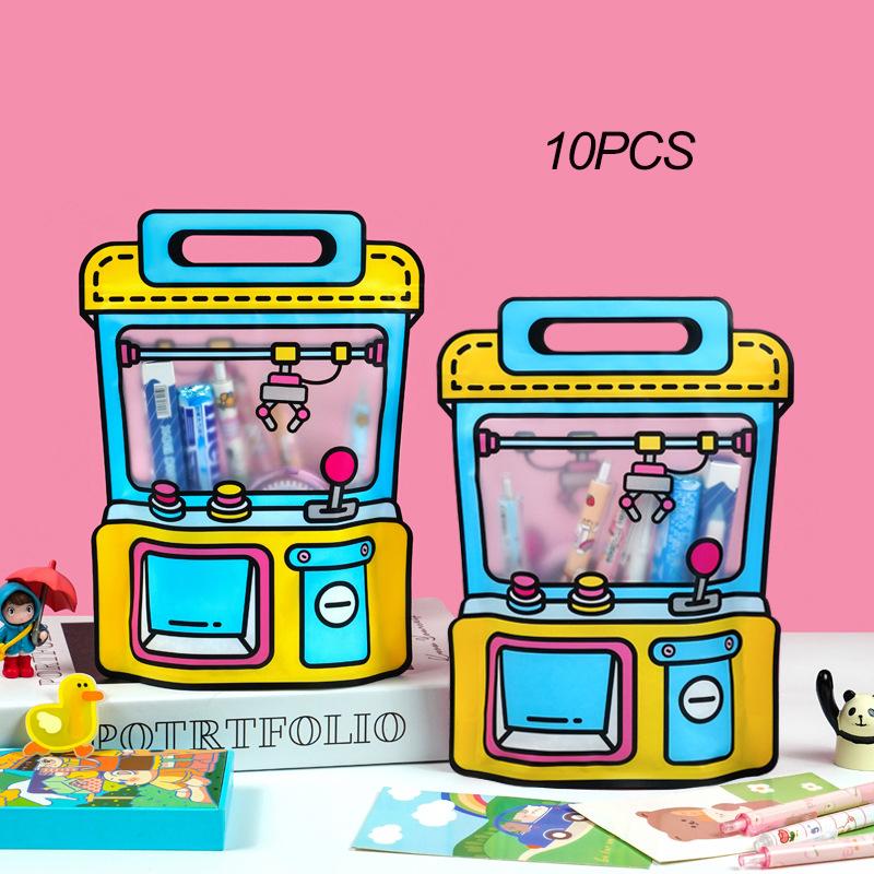 10 Stücke Lebensmittelqualität Cartoon Puppe Form Süßigkeiten Kekse Snack Abdichtung Taschen Hochzeit Kindergeburtstag Party Geschenkbeutel 18*25CM blau