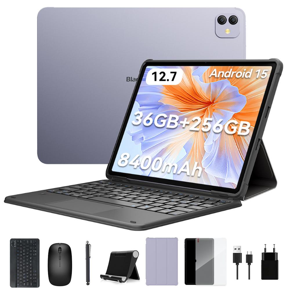 Blackview 2025 LINK 8 12,7-Zoll Tablet Android 15 ,12GB RAM 256GB Speicher,Großes Display Widevide L1,Octa-core G100, 8400mAh,5G WiFi,4G LET,18W 12GB+256GB violett