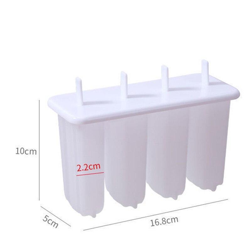 4/6 gleichmäßige Eis am Stiel-Form mit Abdeckform, Eiscreme-Form, Eis am Stiel-Formen, DIY-Eiscreme-Form, selbstgemachte Eiscreme-Eis am Stiel-Form 4 cells