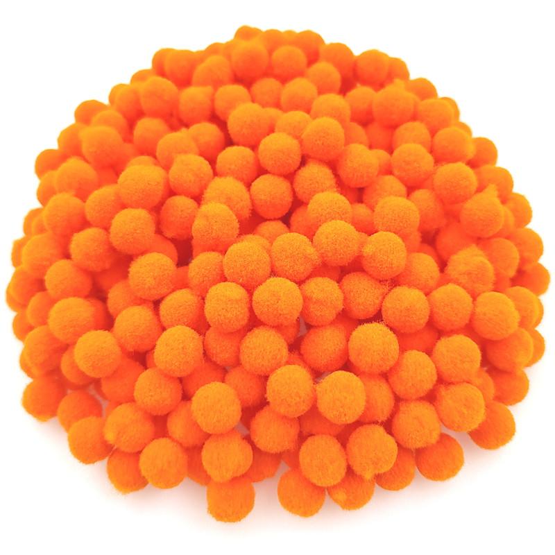 150 Stück/100 Stück 10/15 mm Pompones Pompom Nähen Plüschball DIY Handarbeit Material Flauschiges Hochzeitsdekor Bastelzubehör Schmuck Weiches Kinderspielzeug Zubehör 10mm  150Pcs orange