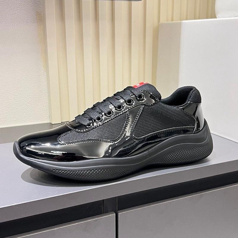 2025 Herrenmode, Persönlichkeit, Damen-Freizeit, voll ausgestattete Sportschuhe, Leder-Mesh, atmungsaktive Laufschuhe, Gummi-Außensohle 47 schwarz