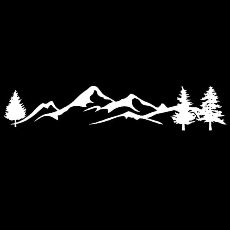 Bergbaum-Totem-Autoaufkleber für SUV, Offroad, Wohnmobil-Camping