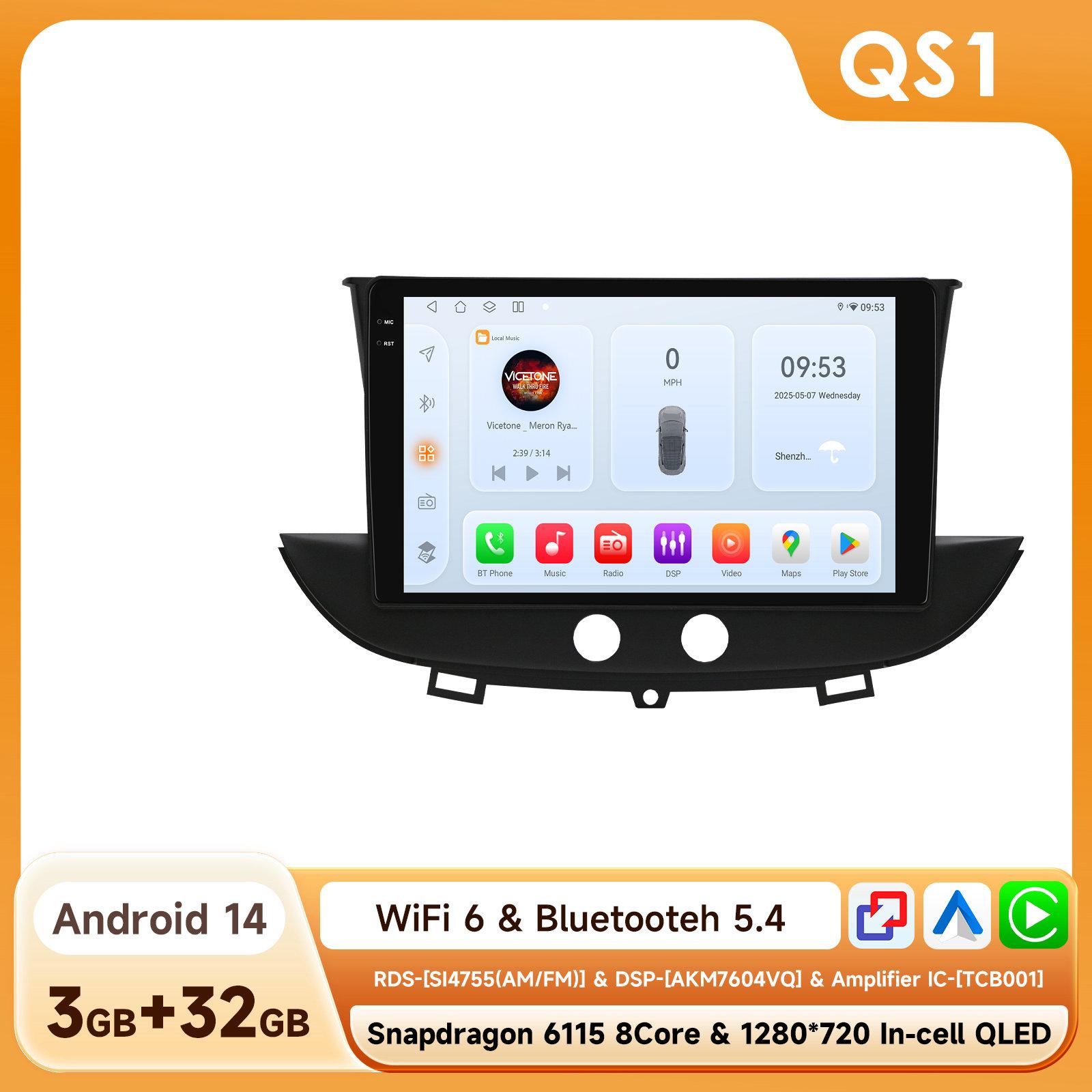 Ossuret Snapdragon Intelligenter Bildschirm Autoradio für Opel Grandland X 2016 - 2020 Crossland X Multimedia Stereo Videoplayer Carplay Android Auto GPS QS1 8Core 3G 32G