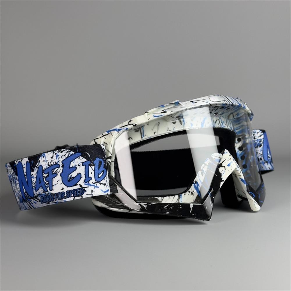 MX Reit-Ski-Brille Mountainbike-Motorrad-Brille Radsport-ATV-Brille für Jugendliche Kinder Blue transparent