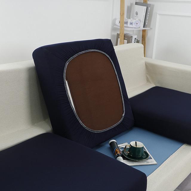 1/2/3/4 sitze Sofa Sitzkissenbezüge Couch Schonbezüge Elastica Material Sofa Hautschutz Für Haustiere Abdeckung Sofa Sesselbezug Back cushion cover navy blau