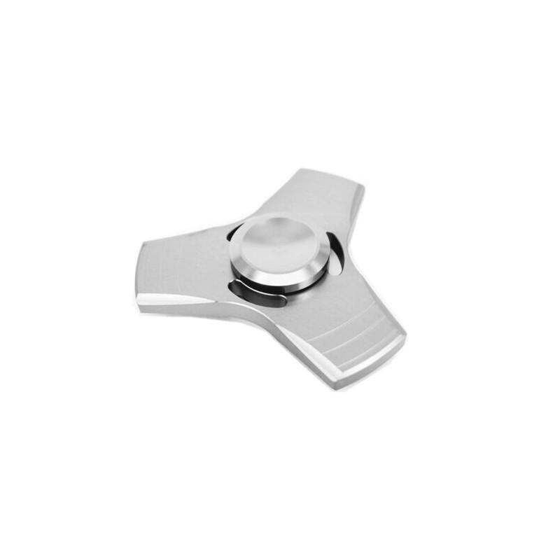 Hochwertiger Tri Spinner Fidget Spinner Aluminium Handspinner Mit Zeitlosem Design Tri-Silver