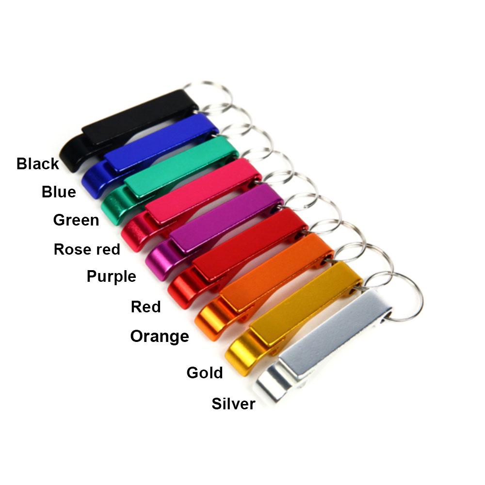 Schlüsselanhänger, Bierflaschenöffner, Taschenmetall, geteiltes Werkzeug, Schlüsselbund, großes Küchen-Bar-Werkzeug blau