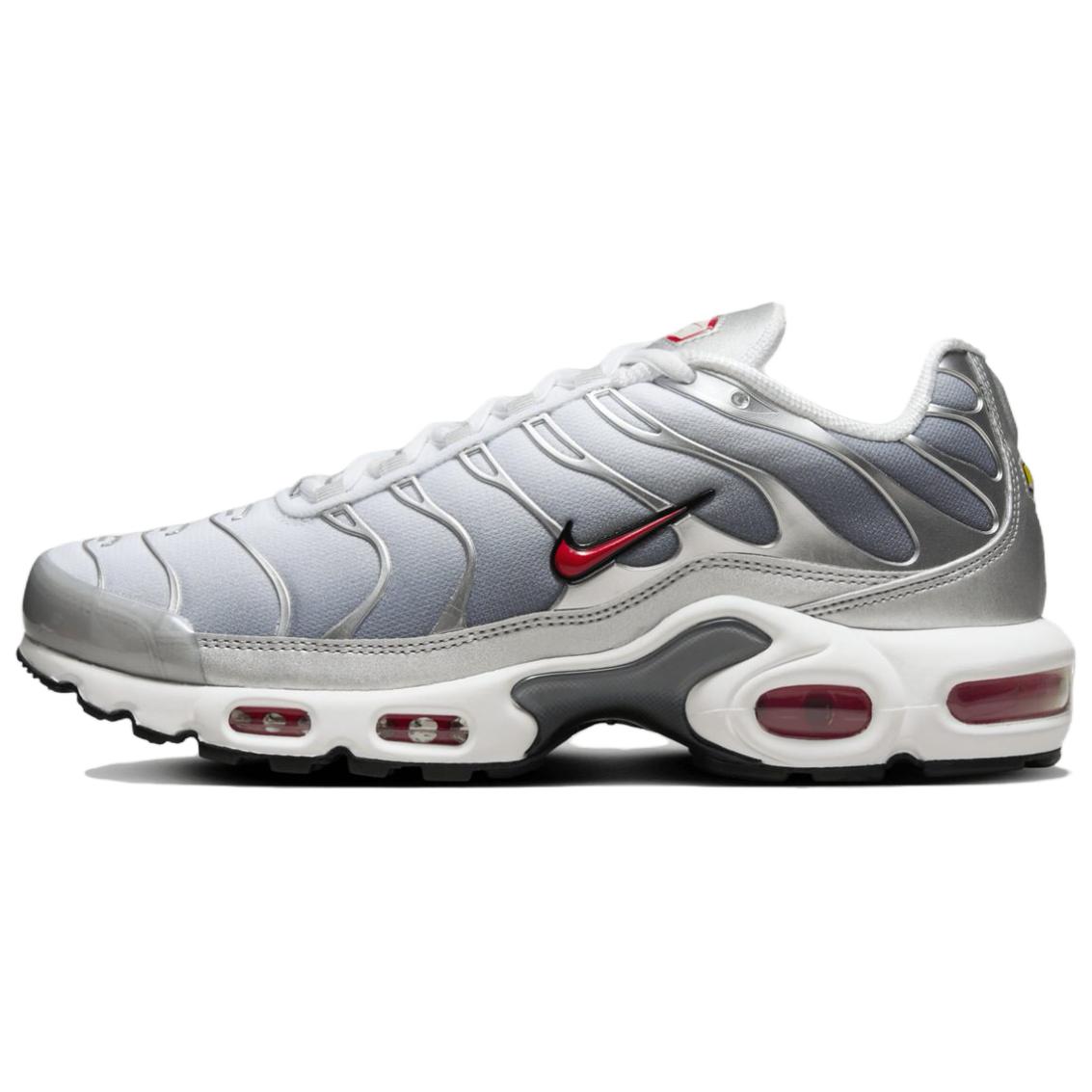 Nike Air Max Plus Metallic Silver University Red Damen Sneaker Cool-Grey Wolf-Grey HM9654-001 36.5