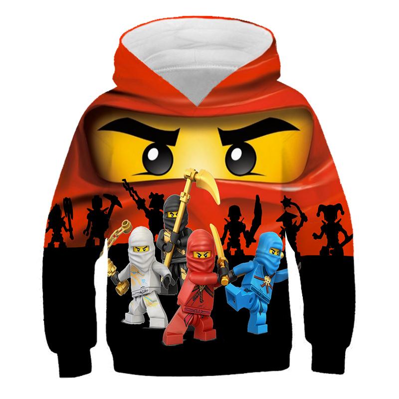 2025 Kinder Ninjago Hoodies 3D Casual Print Pullover Kinder Teen Jungen Mädchen Kinder Kleinkind Sweatshirts Kleinkind Tops 4-14 Jahre alt 3-4 Years
