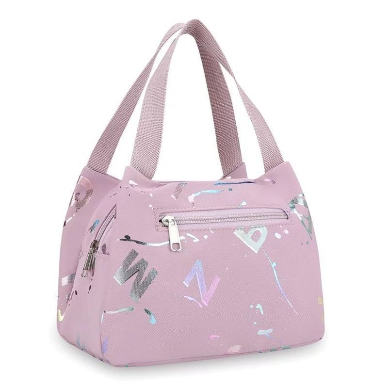 Stofftasche Damen Leinwand Kleine Handtaschen Oxford-Stoff Wasserdichte Lunchtasche Handytasche Damentasche Neue Mutter Einkaufstasche violett