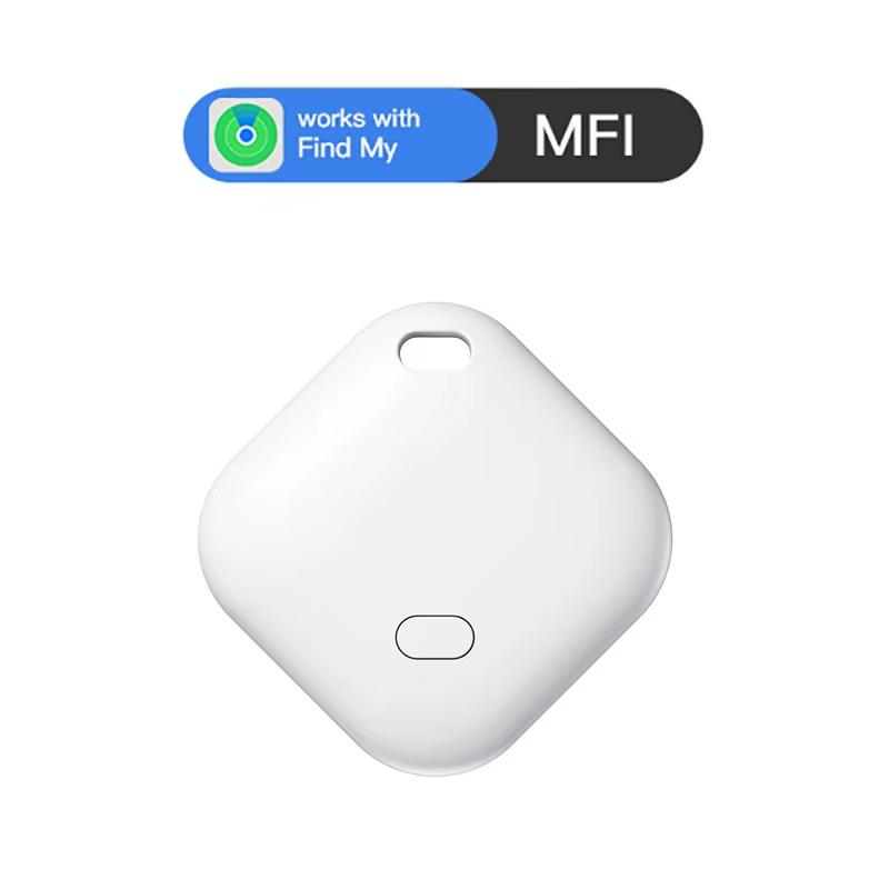 Smart Tag Tracker für große Entfernungen, funktioniert mit Apple Find My Anti-Lost-Erinnerungsgerät, MFI-zertifizierter Bluetooth-Tracker, Schlüsselfinder für Kinder und Haustiere weiß