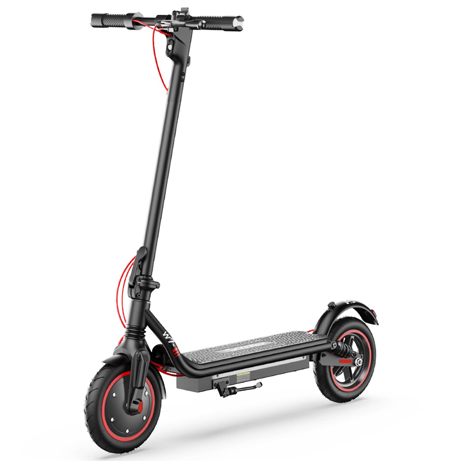 iScooter W7 Elektroroller, 350 W 42 V 7,8 Ah Akku, 8,5 Zoll aufblasbarer Reifen, APP-Steuerung schwarz