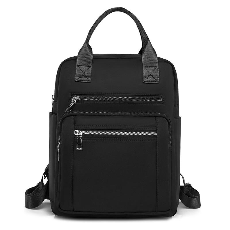 Rucksack aus Oxford-Gewebe für Damen, neuer Stil, trendige Handtaschen, modische, lässige Tasche mit großem Fassungsvermögen, Reiserucksack black
