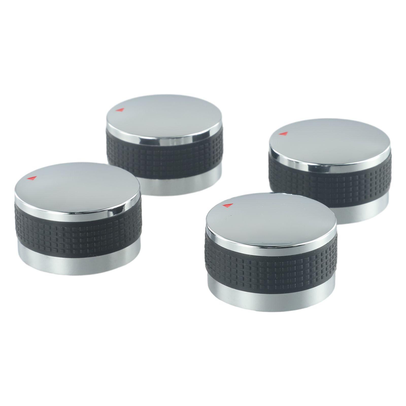 4 Stück Gasgrill-Knöpfe, 58 mm/50 mm, BBQ & Grill-Ersatzteile, passend für BBQ-Gasgrills 50mm