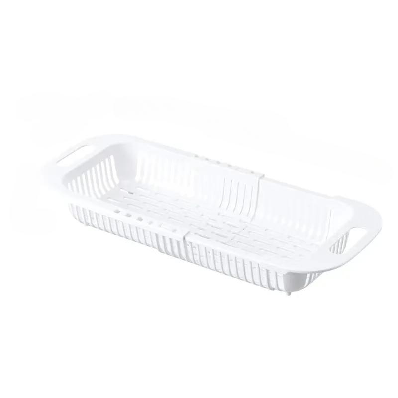 Abtropfkorb Schüsselregal Küche Obstbecken Lagerregal Spüle versenkbare Spüle Lagerregal weiß